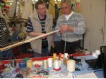Traditional methods of rope making were explained.